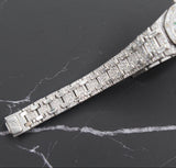 Audemars Piguet - Pre-owned Royal Oak Mini Diamond & Emerald Dial Diamond Bezel & Bracelet 67173BC