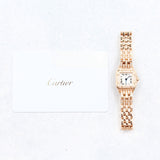 Cartier - Unworn Rose Gold Panthère Mini 25.1 x 18.5mm White Dial Diamond Bezel WJPN0063