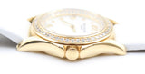 Patek Philippe - Pre-owned Rose Gold Calatrava Mother of Pearl Diamond Dial Diamond Bezel 4906R