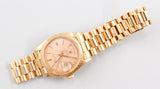 Rolex - Pre-owned Yellow Gold Day-Date 36 Salmon Pie Pan Dial 1803