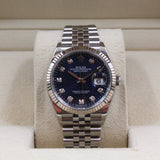Rolex - Pre-owned Datejust 36 Blue Diamond Motif Jubilee 126234