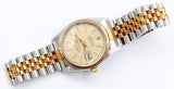Rolex - Pre-owned Two Tone Yellow Gold Datejust 36 Champagne Dial Tiffany & Co Stamped Jubilee Bracelet 16013