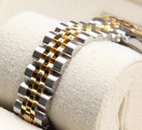 Rolex - Pre-owned Two Tone Yellow Gold Lady-Datejust 26mm "Meteorite" DIamond Dial Diamond Bezel Jubilee Bracelet  179383
