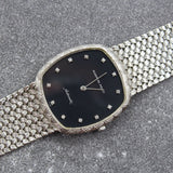 Audemars Piguet - Pre-owned White Gold Cobra Vintage AP 31 x 34mm Black Diamond Dial