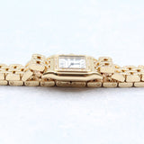 Cartier - Unworn Yellow Gold Panthère Small 30.3 x 22mm White Dial Diamond Bezel WJPN0059