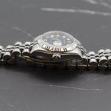 Rolex - Pre-owned Stainless Steel Lady-Datejust 26mm Blue Diamond Rolex Motif Dial 179174