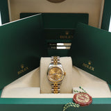 Rolex - Unworn Two Tone Yellow Gold Datejust 26 Champagne Index Dial 179173 NOS FULL STICKERS