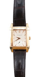 Patek Philippe - Pre-owned Rose Gold Gondolo 35.5 x 47.5mm Silver Dial 5111R