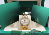 Rolex - Pre-owned Yellow Gold Day-Date Masterpiece Silver Diamond Dial Diamond Bezel 18948