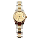 Rolex - Unworn Two Tone Yellow Gold Datejust 31 Champagne Index Dial Oyster Bracelet 278273