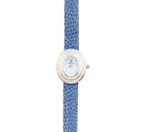 Audemars Piguet - Pre-owned White Gold Themis 25 x 29mm Blue Mother of Pearl Diamond Dial Diamond Bezel 67395BC