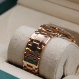 Rolex - Pre-owned Rose Gold Pearlmaster Goldust Dream Mother of Pearl Roman Diamond Dial Diamond Bezel 81315