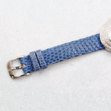 Audemars Piguet - Pre-owned White Gold Themis 25 x 29mm Blue Mother of Pearl Diamond Dial Diamond Bezel 67395BC