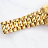 Rolex - Pre-owned Yellow Gold Day-Date 36 Champagne Ruby & Diamond Dial 18238