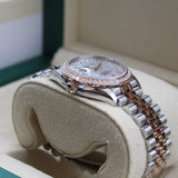 Rolex - Unworn Two Tone Rose Gold Datejust 31 Mother of Pearl Diamond Dial Diamond Bezel 278381RBR