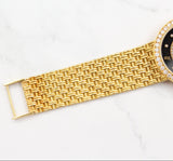 Audemars Piguet - Pre-owned Yellow Gold 34mm Lapis & Onyx Diamond Dial 14743