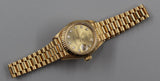 Rolex - Pre-owned Yellow Gold Lady-Datejust 26mm Champagne Diamond Dial 69178
