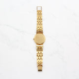 Patek Philippe - Pre-owned Yellow Gold Calatrava Mother of Pearl Diamond & Ruby Dial 3964-12