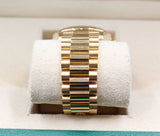 Rolex - Pre-owned Yellow Gold Day-Date 40 Presidential Green Ombre Roman Dial 128238