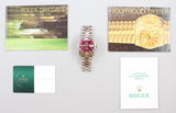 Rolex - Pre-owned White Gold Day-Date 36 HEBREW Day Wheel Cherry Dial 118239