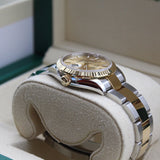 Rolex - Unworn Two Tone Yellow Gold Datejust 31 Champagne Index Dial Oyster Bracelet 278273