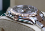 Rolex - Pre-owned Two Tone Rose Gold Datejust 36 Wimbledon Roman Dial Oyster Bracelet 126231