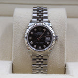 Rolex - Unworn Stainless Steel Lady-Datejust 28mm Grey Diamond Dial Jubilee Bracelet 279174