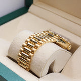 Rolex - Unworn Yellow Gold Day-Date 36 Green Ombré Diamond Dial 128398TBR