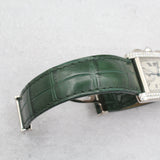 Cartier - Pre-owned White Gold Tank Française Chronoflex Chronograph 28 x 36mm White Dial WE100451