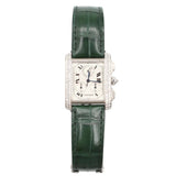 Cartier - Pre-owned White Gold Tank Française Chronoflex Chronograph 28 x 36mm White Dial WE100451
