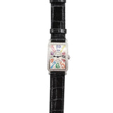 Franck Muller - Pre-owned Stainless Steel Long Island Color Dreams Silver Dial 902QZ
