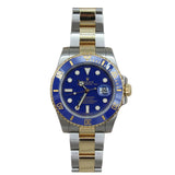 Rolex - Pre-owned Two Tone Yellow Gold Submariner 40mm "Bluesy" Blue Dial 116613LB