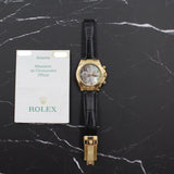 Rolex - Pre-owned Yellow Gold Daytona 40mm Tahitian Mother of Pearl Roman Dial 116518