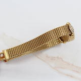 Audemars Piguet - Pre-owned Yellow Gold Charleston 15 x 23mm White Dial Diamond Bezel 67178