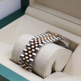 Rolex - Pre-owned Two Tone Rose Gold Datejust 36 Black Dial Jubilee Bracelet 116231