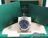 Rolex - Unworn Stainless Steel Sky-Dweller Blue Dial Jubilee Bracelet 336934