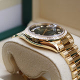 Rolex - Unworn Yellow Gold Day-Date 36 Green Ombré Diamond Dial 128398TBR