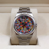 Rolex - Unworn Stainless Steel Oyster Perpetual 41 Multicolored Motif Dial 134300