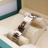 Rolex - Pre-owned Two Tone Rose Gold Datejust 36 Silver Motif Dial 126231