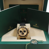 Rolex - Pre-owned Yellow Gold Daytona Champagne "Pikachu" Dial Oysterflex 126518LN