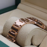 Rolex - Unworn Rose Gold Oyster Perpetual 34 Blue Lacquer Stone Dial 124205