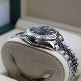 Rolex - Unworn Stainless Steel Lady-Datejust 28mm Grey Diamond Dial Jubilee Bracelet 279174