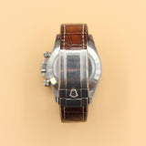 Rolex - Pre-owned 40mm Daytona Zenith Mother of Pearl Diamond Dial Leather Bracelet 16519