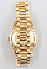 Rolex - Pre-owned Yellow Gold Day-Date 36 Double Quick Set Champagne Diamond Dial 18238