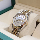 Rolex - Unworn Two Tone Yellow Gold Datejust 36 Mother of Pearl Diamond Dial 126233