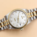 Rolex - Pre-owned Tridor Datejust 31 Silver Motif Diamond Dial Presidential Bracelet 68279
