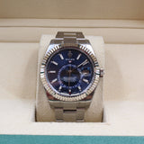 Rolex - Unworn Sky-Dweller Blue Dial NOS Stickers Oyster Bracelet 326934