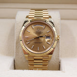 Rolex - Unworn Yellow Gold Day-Date 40 Champagne Index Dial 228238