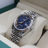 Rolex - Unworn Stainless Steel Datejust 36 Blue Roman Dial 126234