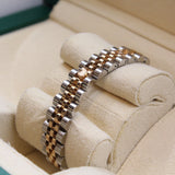 Rolex - Pre-owned Two Tone Rose Gold Lady-Datejust 26mm Pink Roman Dial 179171
